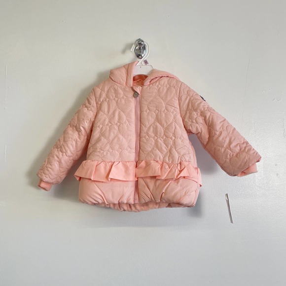 Jessica Simpson Pink Quilted Puffer Ruffle NWT Size 18 Months